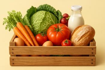 Reusable crate with gaps for airflow