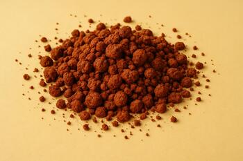 Laterite soil granules after first rain