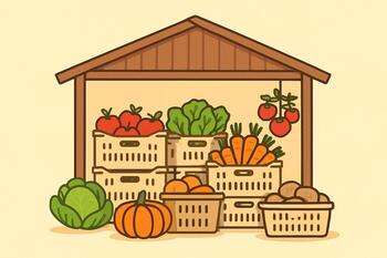 Pack shed with breathable crates