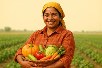 Portrait of farmer Meera from Satara