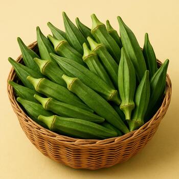 Monsoon: basket of okra